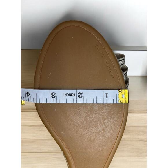 Tory Burch Ribbon Wedge Espadrille 90MM Size 9.5M - Picture 9 of 10